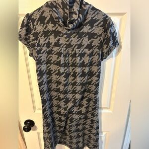 BCX Black and Gray Patterned Dress